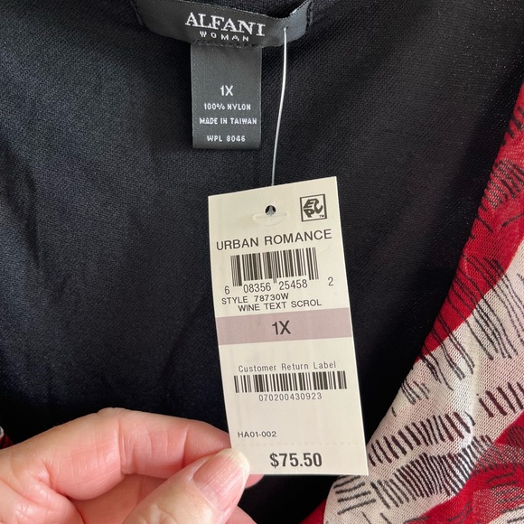 Alfani 1X top / nwt - Picture 5 of 7